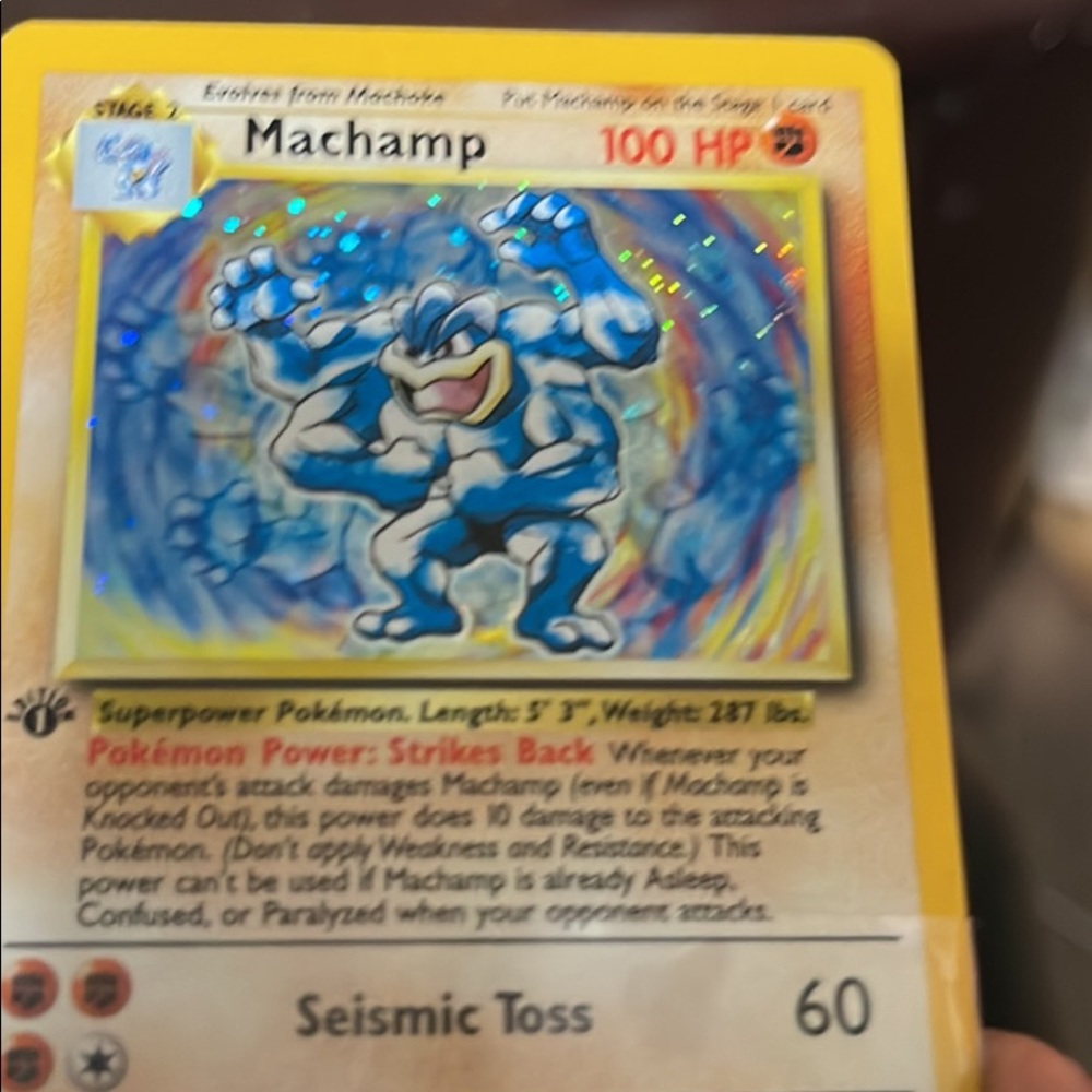1st edition machamp base set holo